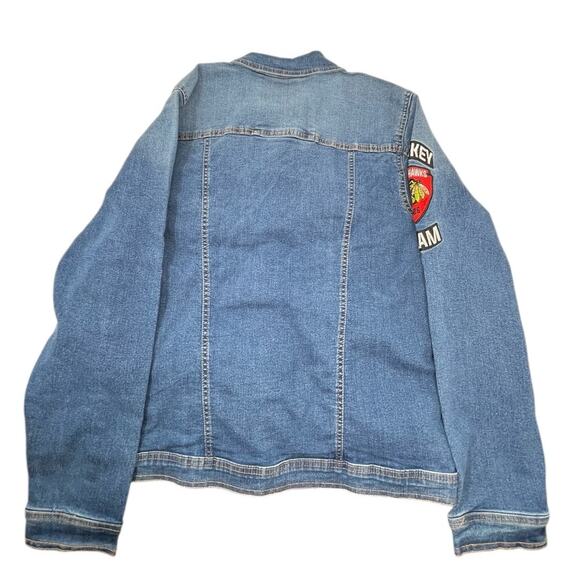 NHL Chicago Blackhawks Youth Denim Jacket XL 18/20 - Licensed Legacy Collection - Picture 7 of 7